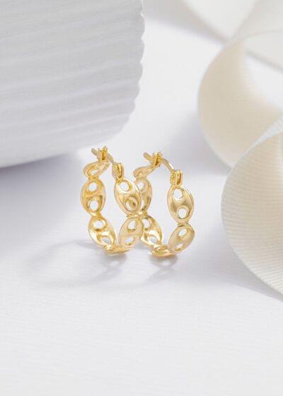 Candongas en oro laminado 18k