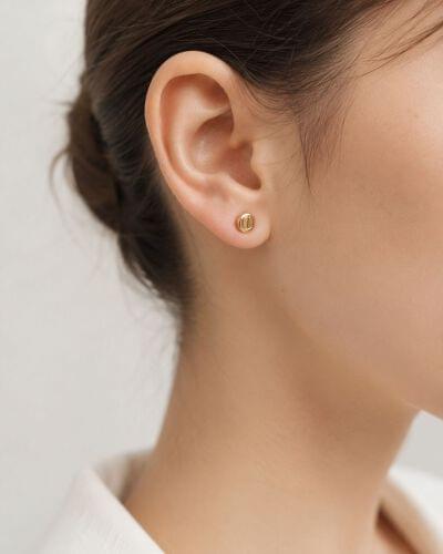 Topos y aretes en oro laminado 18k